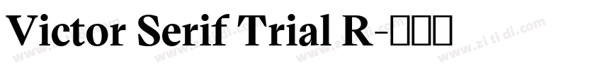 Victor Serif Trial R字体转换